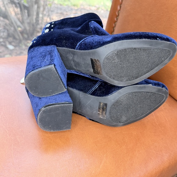 Y2K velvet ankle boots - Picture 2 of 8